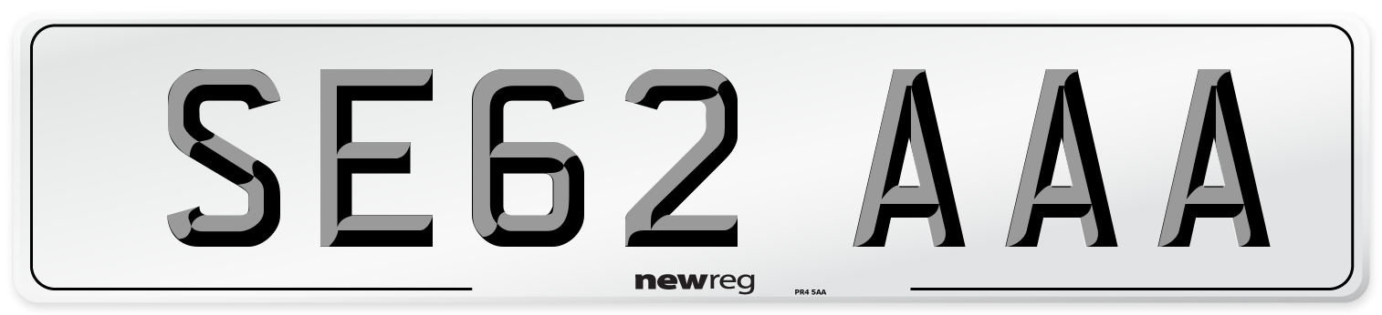 SE62 AAA Number Plate from New Reg